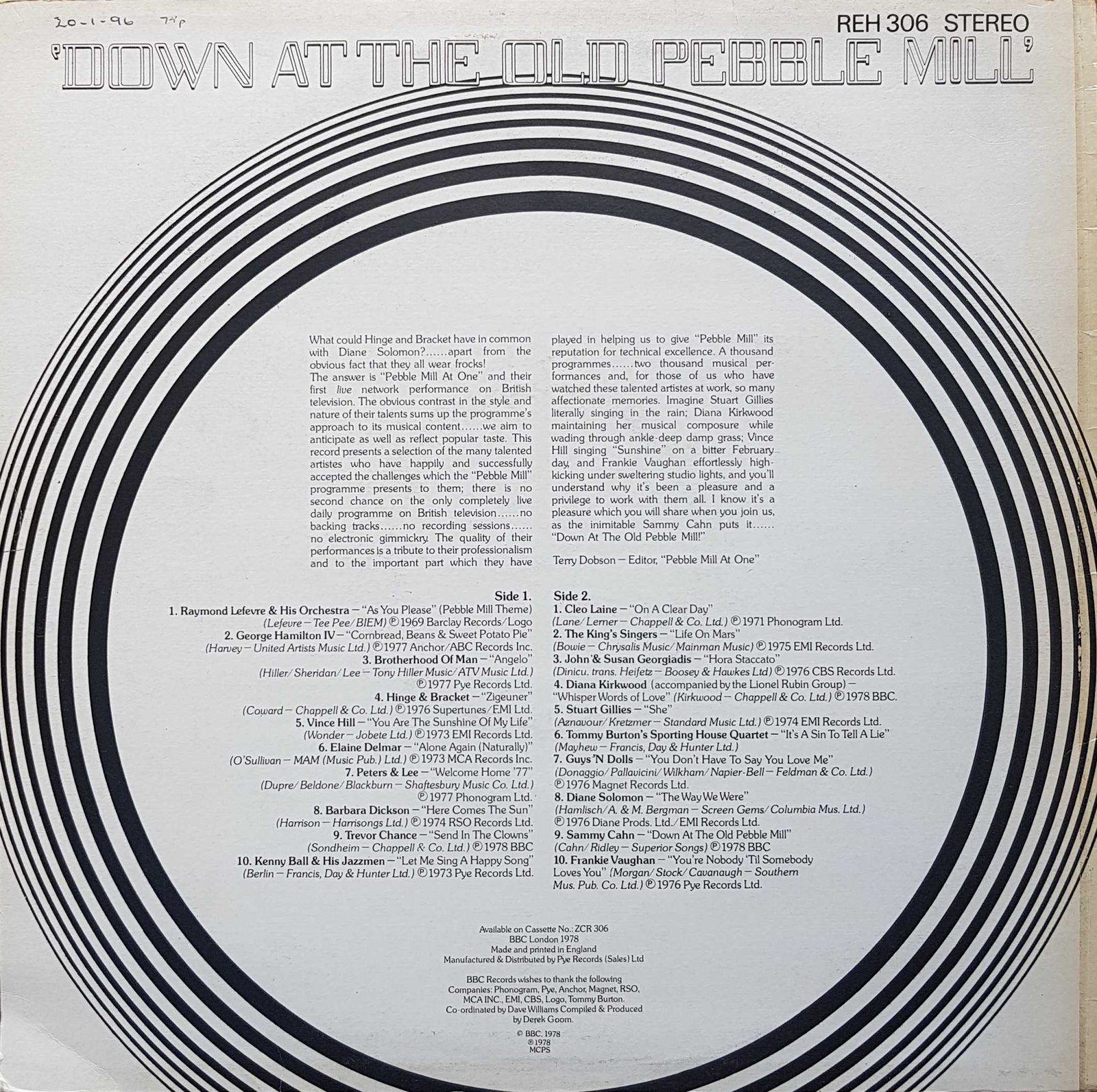 Back cover of REH 306